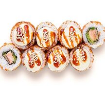 Запечённый ролл с лососем