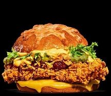 Бургер со стрипсами