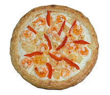 Пицца с креветками и ананасами Xl