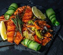 Стейк из лосося