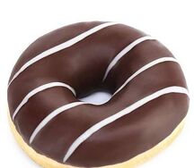 Пончик под шоколадной глазурью