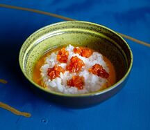 Рисовая каша с цукатами из тыквы