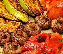 Шампиньоны гриль