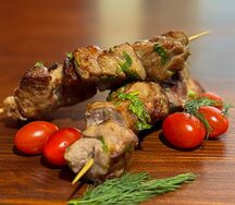 Шашлык из cвинoй шеи