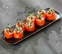 Ролл с тартаром из угря