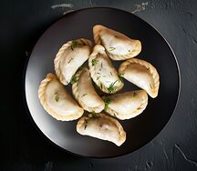 Вареники с картошкой и грибами