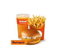 Фиш Бургер Большой Комбо