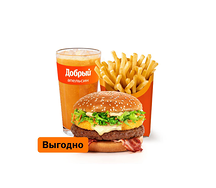 Монблан Бургер Большой Комбо