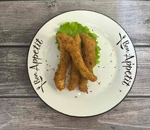 Куриные палочки жареные в пармезане