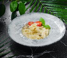Феттучини с Курицей и Грибами