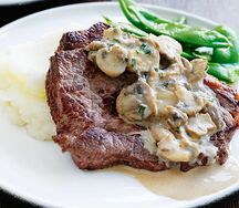 Steak à la crème