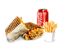 Tacos viande, frites & boisson