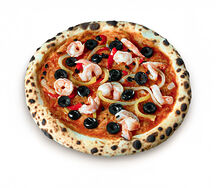 Pizza à la crevette