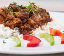 Flanchet de boeuf avec du riz