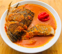 Soupe de poisson braise riz