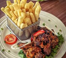 Frites au poulet