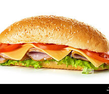 Le poulet et fromage sandwich
