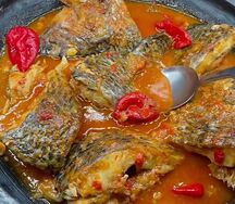 Soupe de poisson carpe & Attieké
