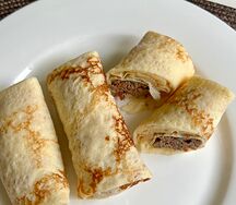 Блины без глютена с куриной печенью