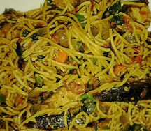 Spaghettis poisson