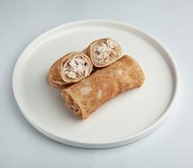 Блинчики с курицей, в сливочном соусе