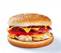 Burger cuisse de poulet Bbq d'orléans