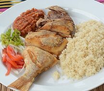 Attiéké poisson grillé