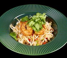Лапша с креветками 