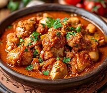 Чахохбили из домашней курицы