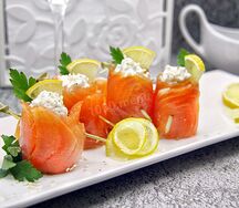 Рулетики из форели