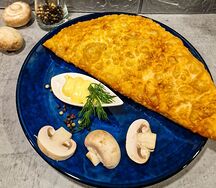 Чебурек с картофелем и грибами