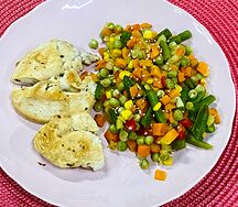 Куриная грудка с овощами микс