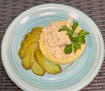 Бефстроганов из говядины с картофельным пюре