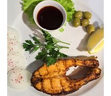 Форель на углях с овощами на углях