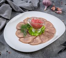 Язык телячий с хреном