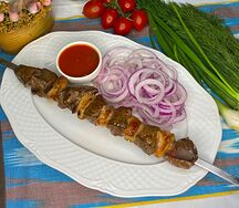 Печень с курдюком