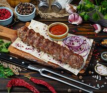 Комбо с Люля-кебаб из говядины в лаваше