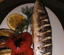Сибас на углях