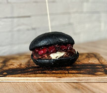 Black cherry burger