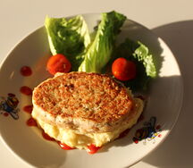 Куриная котлета с картофельным пюре