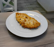 Отбивная c шампиньонами