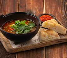 Томлёная баранина с овощами