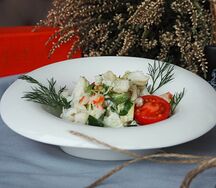 Закуска из мяса краба