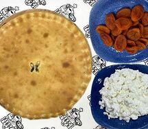 Творожный с курагой