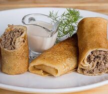 Блины с мясом