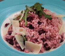 Ризотто со свеклой
