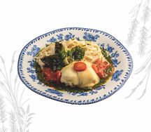 Спагетти с куриной грудкой и сыром