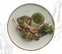 Баранья корейка со сливочным соусом