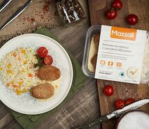 Биточки с рисом и овощами