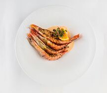 Королевские креветки спайси с чесночным соусом